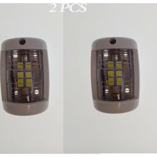 White Boat Stern Navigation Light 12V 135 Degree for Marine Boat Yacht Masthead Navigation Sailing Signal Lights