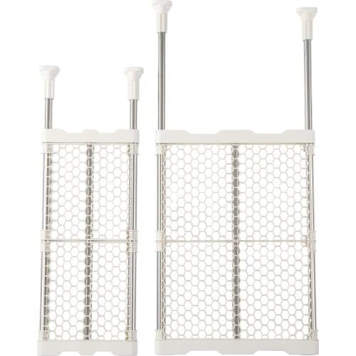 Telescopic Wardrobe Partition Board Nail-Free Wardrobe Layer Partition Storage Rack Cabinet Shelf House Home & Gardenhold Free