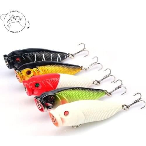3D Eyes Anti-corrosion Bionic Fishing Lure Hard Bait Artificial Popper Floating Wobblers 8.3g/65mm Plastic Fishing Bait