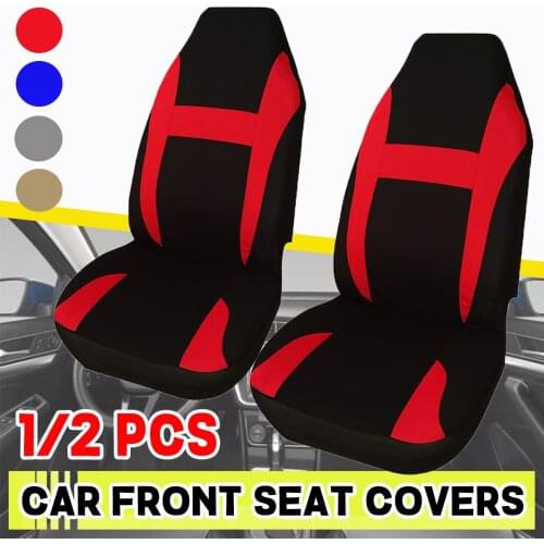 1/2pcs Car Seat Covers Universal Multicolor Full Set Car Van Cushion Pad Protector Truck Automobile Interior Accessories