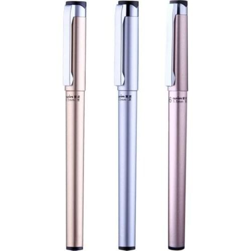 1 PCS Advertising Metal Rollerball Gel Pens 0.5mm Black ink Gift Gel Pen Write Smoothly for Stationery Office & School Supplies