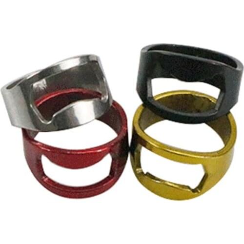 1Pc Multi-function Stainless Steel Bottle Opener Creative Colorful Ring Shape Wine Beer Opener Bar Accessories Kitchen Gadgets