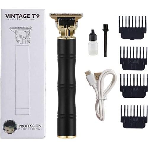 2021 T9 Electric Hair Trimmer Cordless Shaver Beard Trimmer Electric Shaver For Men 0mm Men Barber Hair Cutting Machine For Men