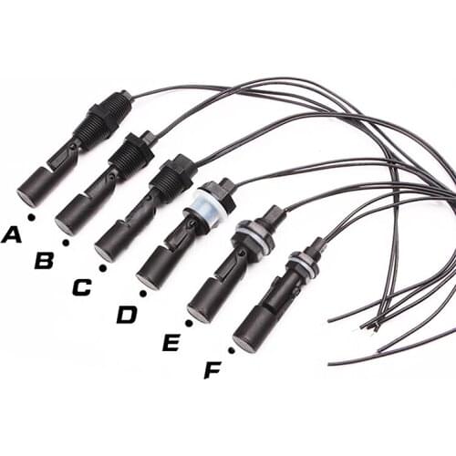 AC 100V Liquid Water Level Sensor Float Switch For Horizontal Aquariums Fish Tank Pool With Float Length
