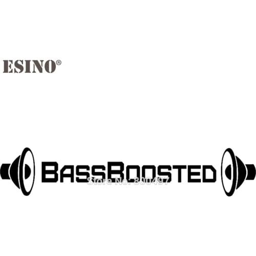 Car Styling Funny BassBoosted Bass Boosted Car Vinyl Decal Body Stickers PVC Carving Vinyl Decal Car Accessory