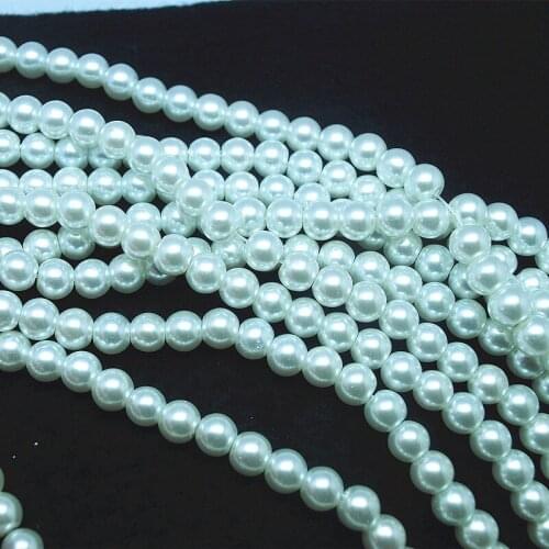 White glass beads round ball crystal ball black glass loose beads 4mm 6mm 8mm 10mm hot selling for jewelry matching beads