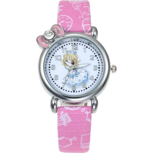 6 Colors Children Wrist Watch New Cartoon Quartz Child Kids Watches For Girls High Quality Leather Strap Boys Clock relogio