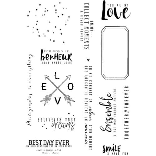 French Clear Stamp for DIY Scrapbooking/Card Making/Kids Fun Decoration Supplies A2081