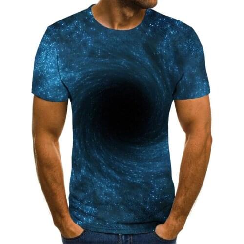 2021 Starry sky 3D printed T-shirt mens summer casual mens T-shirt fun T-shirt streetwear mens and womens tops