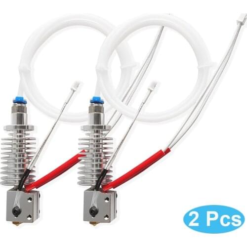 2Pcs 3D Printer Head for Anycubic Vyper 24V Heater 0.4mm Nozzle Hotend Heat Sink 3D Print Parts Long distance J-Head Extruder