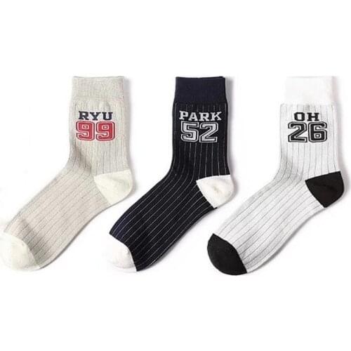INS Number 99 52 26 Harajuku Port Wind Alphabet Movement In The Tube Cotton BF Men and Women Couple Socks Tide