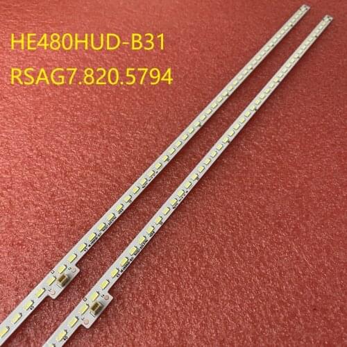 Kit 2pcs 84LED LED strip SSY-1134284-A 4224 HE480HUD-B31 RSAG7.820.5794 for LED48K461X3DU