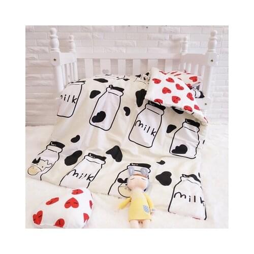 3PCS Cartoon Baby Bedding Sets,protetor de berço For Baby 100% Cotton Duvet Cover/Sheet/Pillow Cover