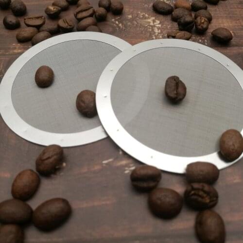 Stainless Steel Reusable Washable Coffee Filter Sheet for Coffee Maker Food Grade Coffee Filter Mesh WB987