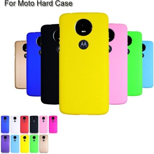 Fashion Girl PC Cute Candy Hard Matte Phone Case For Motorola MOTO G5S C PLUS G4 X PLAY Plain Glossy Shockproof Case Cover