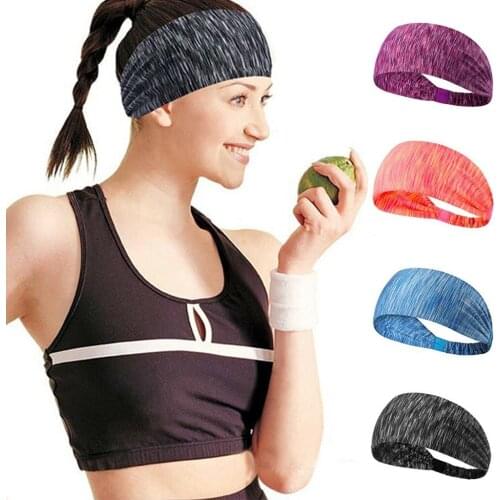 Mens sweatband sports headband elasticity womens yoga running mens headband outdoor sports headscarf fitness sports safety