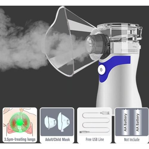 Mini portable mesh nebulizer ultrasonic nebulizer baby care asthma inhaler medical devices health care steam inhalation machine