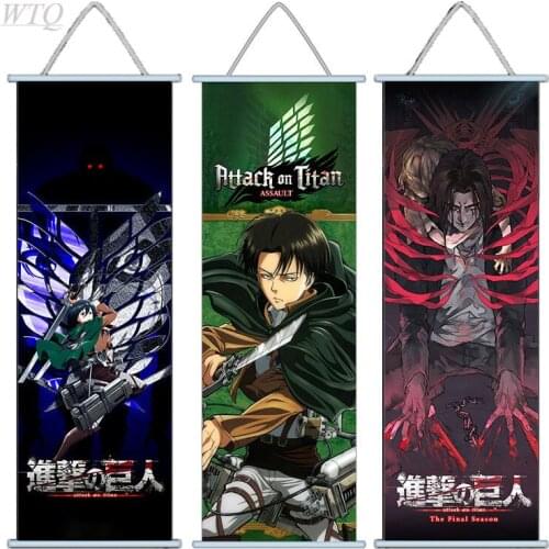 Attack on Titan Posters Japan Anime Posters Canvas Painting Wall Decor Wall Art Posters Pictures for Living Room Decor Home Deco