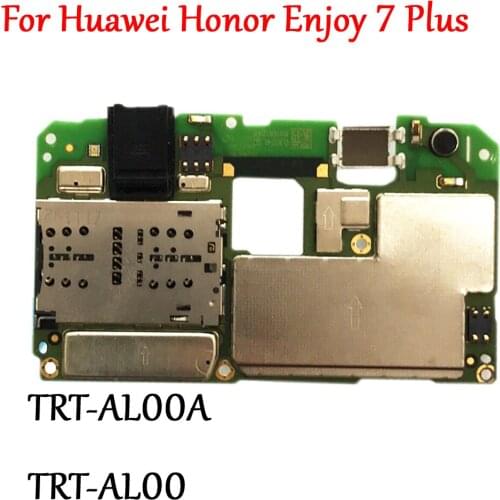 Tested Work Original Unlock Motherboard For Huawei Honor Enjoy 7 Plus TRT-AL00A TRT-AL00 Logic Circuit Electronic Chips