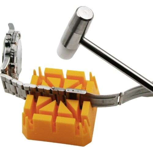 Watch Band Bracelet Holder Watch Repair Tools Outils Horlogerie Watch Strap Link Pin Remover Block Watchmaker Repair Kit