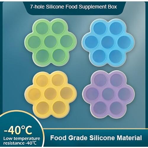 Silicone 7 Holes DIY Ice Cream Molds Cakesicle Mold Snack Container Freezer Baby Supplement Food Tray Pop Cake Mould