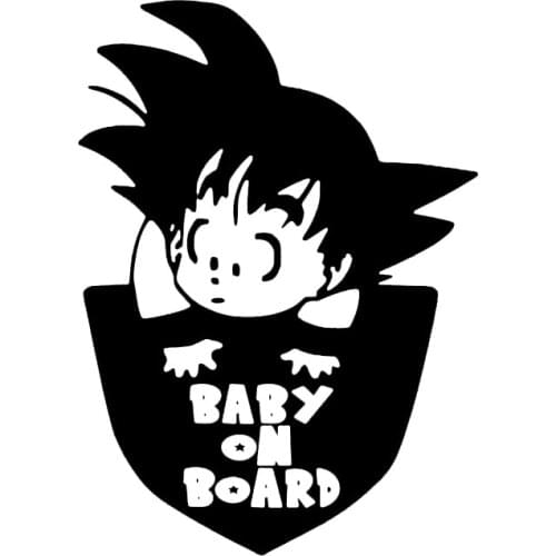 Cute Cartoon Baby on Board Car Decal Vinyl Sticker Funny Bumper Stickers Family Cars Safety Sign 10*14CM T-00132