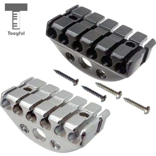 Tooyful Suspension Guitar Bridge String Locking Nut Headless Replacement Parts 42mm