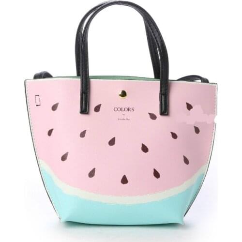 Watermelon Shoulder Bag Handbag Messenger Bag Color Matching Large Capacity A4 Book