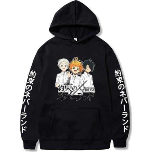 Women Men Long Sleeve Hoodie Anime Clothes The Promided Neverland Hip Hop Uniex 2021