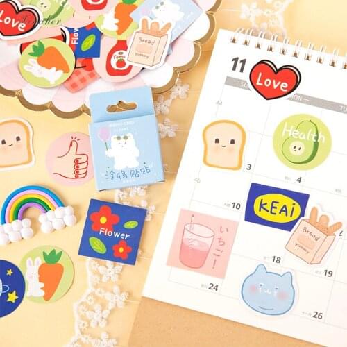 XINAHER 45pcs/lot cartoon graffiti paper sticker decoration stickers DIY craft diary scrapbooking planner kawaii label sticker