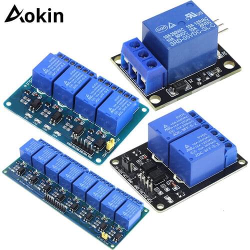 1 2 4 8 Channel DC 5V Relay Module with Optocoupler Low Level Trigger Expansion Board for Arduino for Raspberry Pi for Orange Pi