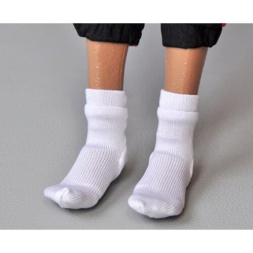 1/6 Male Sports Socks Model Fit For 12inch Male Action Figure Collectible White/black