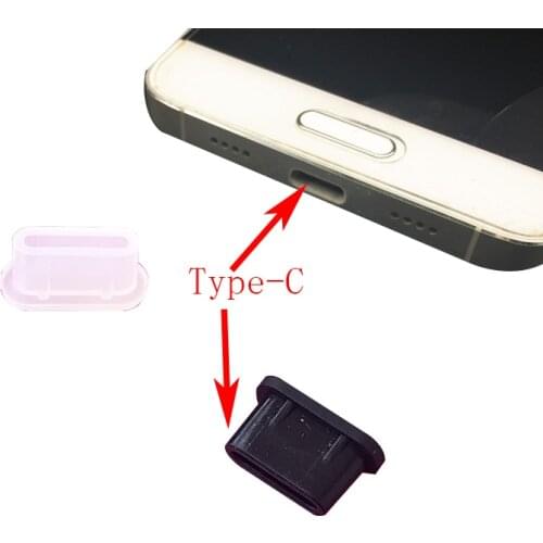 10pcs USB Type-C charger port dust plug for USB Type C cable Interface protector For Type Charger Port