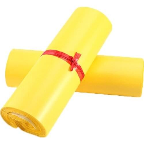 100Pcs Wholesale Courier Storage Bag Yellow Plastic Packaging Bag Poly Shipping Mailing Bags Logistics Express Bag Big Envelope
