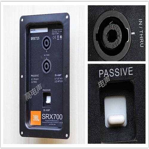 2pcs/lot Professional stage speaker terminal box mounting plate input wire plate card head double 4 core ohm head