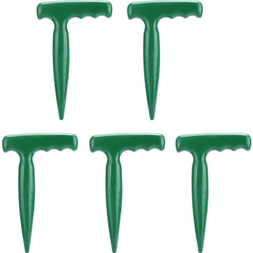 5Pcs Handheld Plastic Garden Soil Puncher Digging Hole Tool for Seedling Transplanting Planting Soil Puncher Sowing Tools