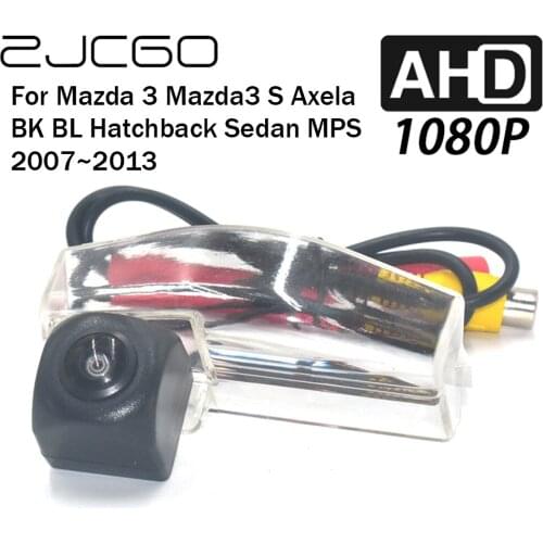 ZJCGO Car Rear View Reverse Backup Parking Reversing Camera for Mazda 3 Mazda3 S Axela BK BL Hatchback Sedan MPS 2007~2013
