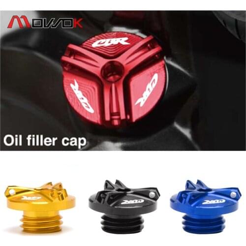 CBR logo Oil Filler Cap Plug For Honda CBR 600 F2 F4 F4i 600RR 954RR 1000RR CBR600RR CBR1000RR CBR1100XX CBR 250R 300 300R 650F