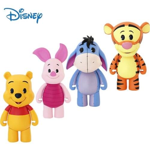 Disney Genuine Winnie The Pooh Action Figure Joints Movable Kawaii Dolls Decor Anime Figures Collection Model Toys Kids Gifts