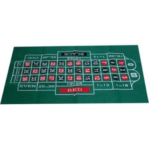 24" x 47" Blackjack Roulette Casino Poker Table Felt Tablecloth Non-woven