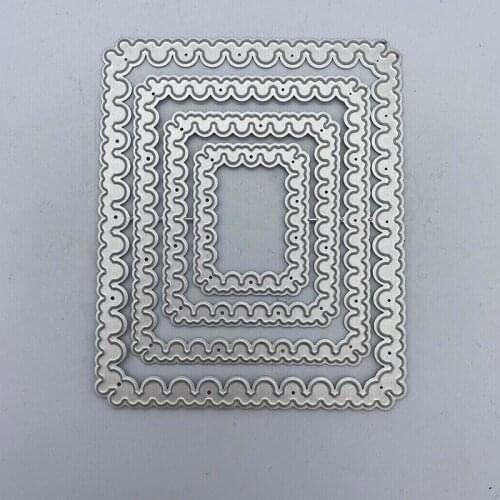 Metal Cutting Dies Rectangle Stencil Scrapbooking Photo Album Card Paper Embossing Craft DIY Dies Cut