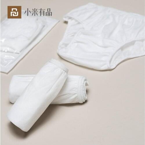 New Xiaomi Mi S-XL Disposable Underpants Men Women Sterile Cotton Underpants EO Hygiene Non-woven Underpants for Hotel Pregnant