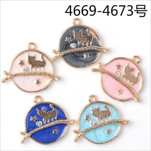 New Creative Personality Round Alloy Dripping Pendant Earrings Ear Pendant diy Jewelry Accessories