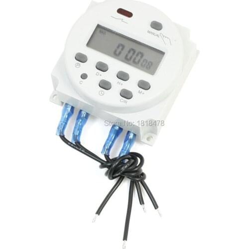 CN101A AC/DC 24V LCD Digital Power Programmable Timer Switch Time Relay 16A