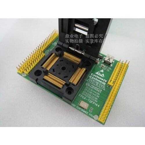 Clamshell EP1K30T144 test seat EP1K50T144 seat bench EP1K10T144 EP4CE10E144/EP3C10E144 TQFP to DIP144 1-144PIN EP1C6T144