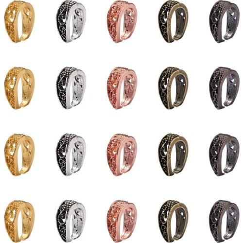 Pandahall 50pcs/box Alloy Pinch Bail Snap on Clip Bails Pendant Hooks Charm Clasp for Jewelry Making DIY Bracelet Accessories