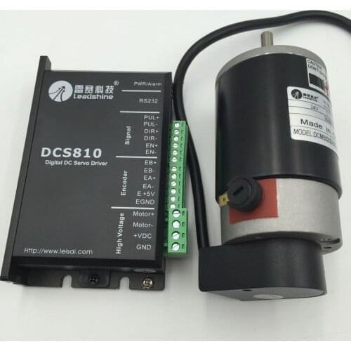Brushed DC Servo Motor Driver Kit 50W 80W 120W DC Motor + 18~80VDC Driver DCS810 Leadshine Original