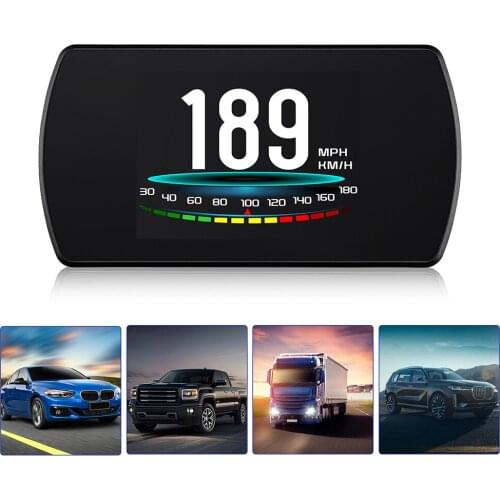 4.3" Overspeed Voltage Alarm Smart HUD Head Up Display On-board Computer Digital Car GPS Speedometer Auto Accessories