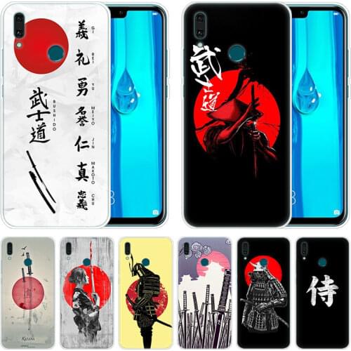 Luxury Silicone Case Japanese Bushido Samurai for Huawei Mate 30 20 Lite 10 Pro Y5 Y6 Y7 Pro 2019 Y9 Prime 2019 2018 Y6 Pro 2017