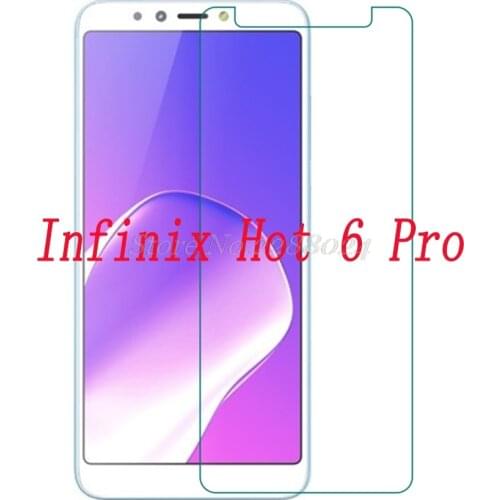 Smartphone 9H Tempered Glass for Infinix Hot 6 Pro 6pro X608 6" Explosion-proof Protective Film Screen Protector cover phone